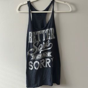 Size medium navy blue tank